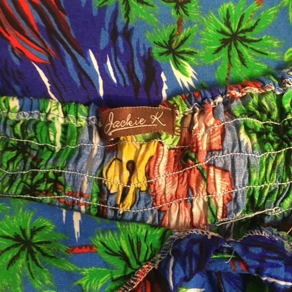 Size 12/14 Hibiscus floral halter maxi dress - Picture 6 of 8